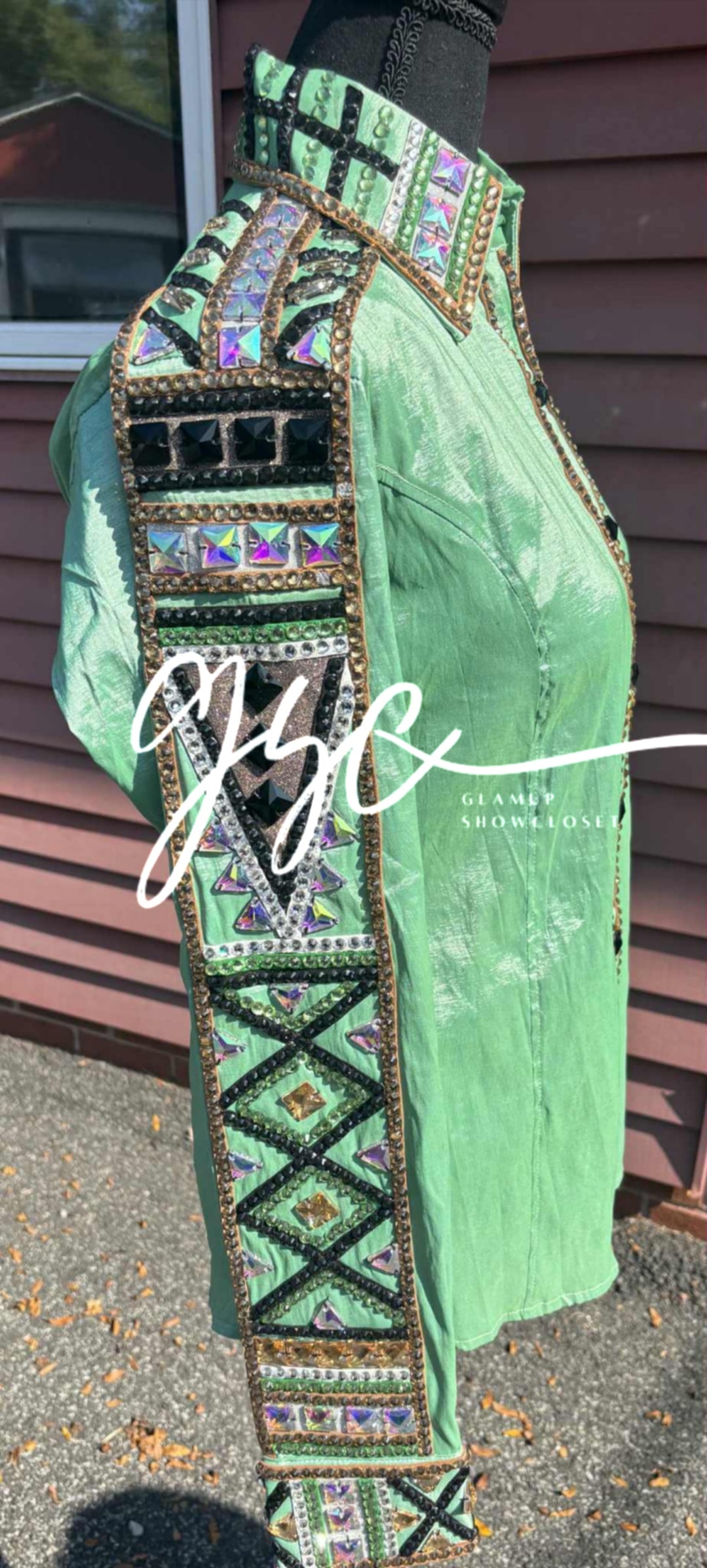 Mint Green Full Sleeve Taffeta Day Shirt