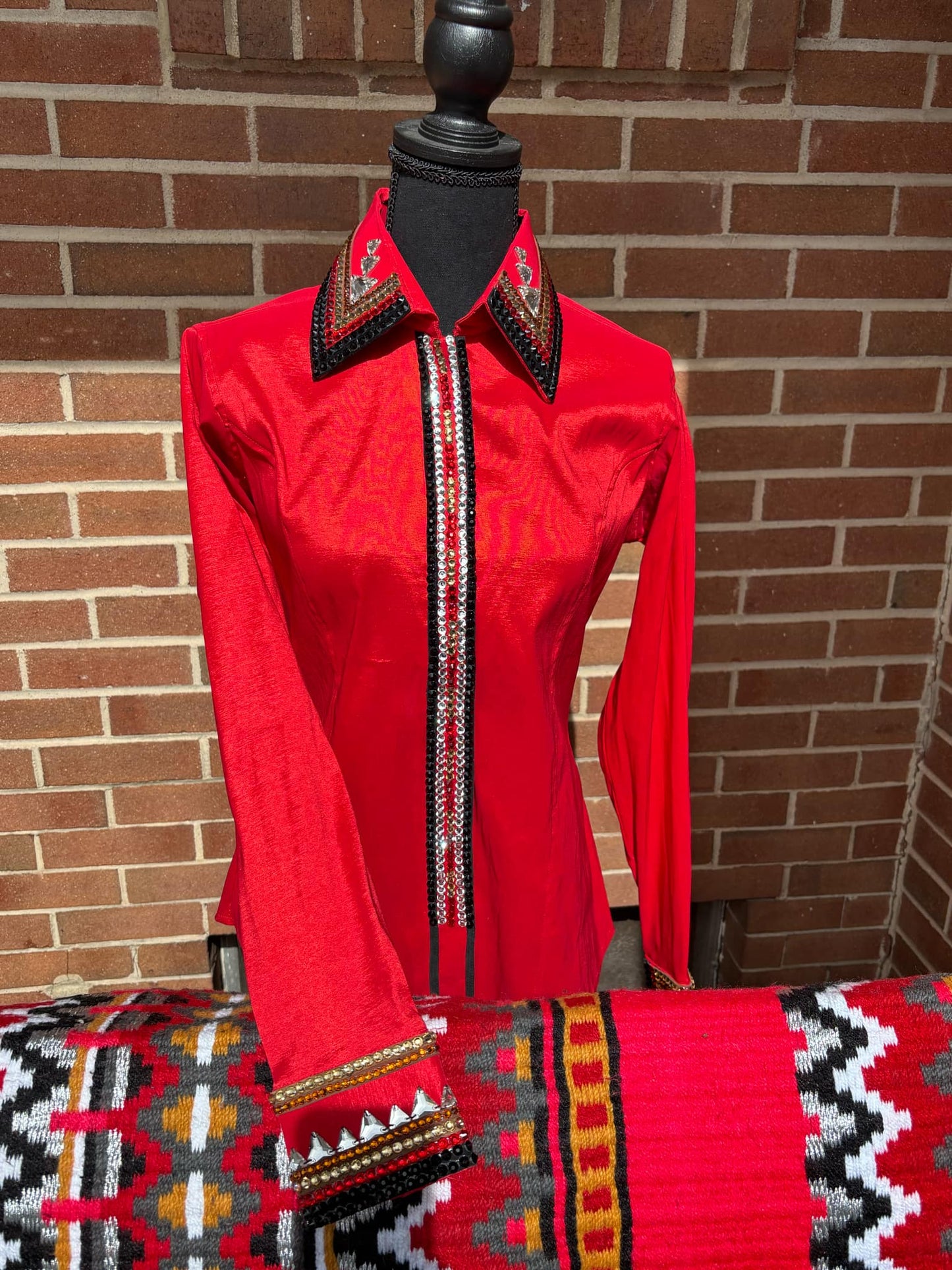 Taffeta Day Shirt Red