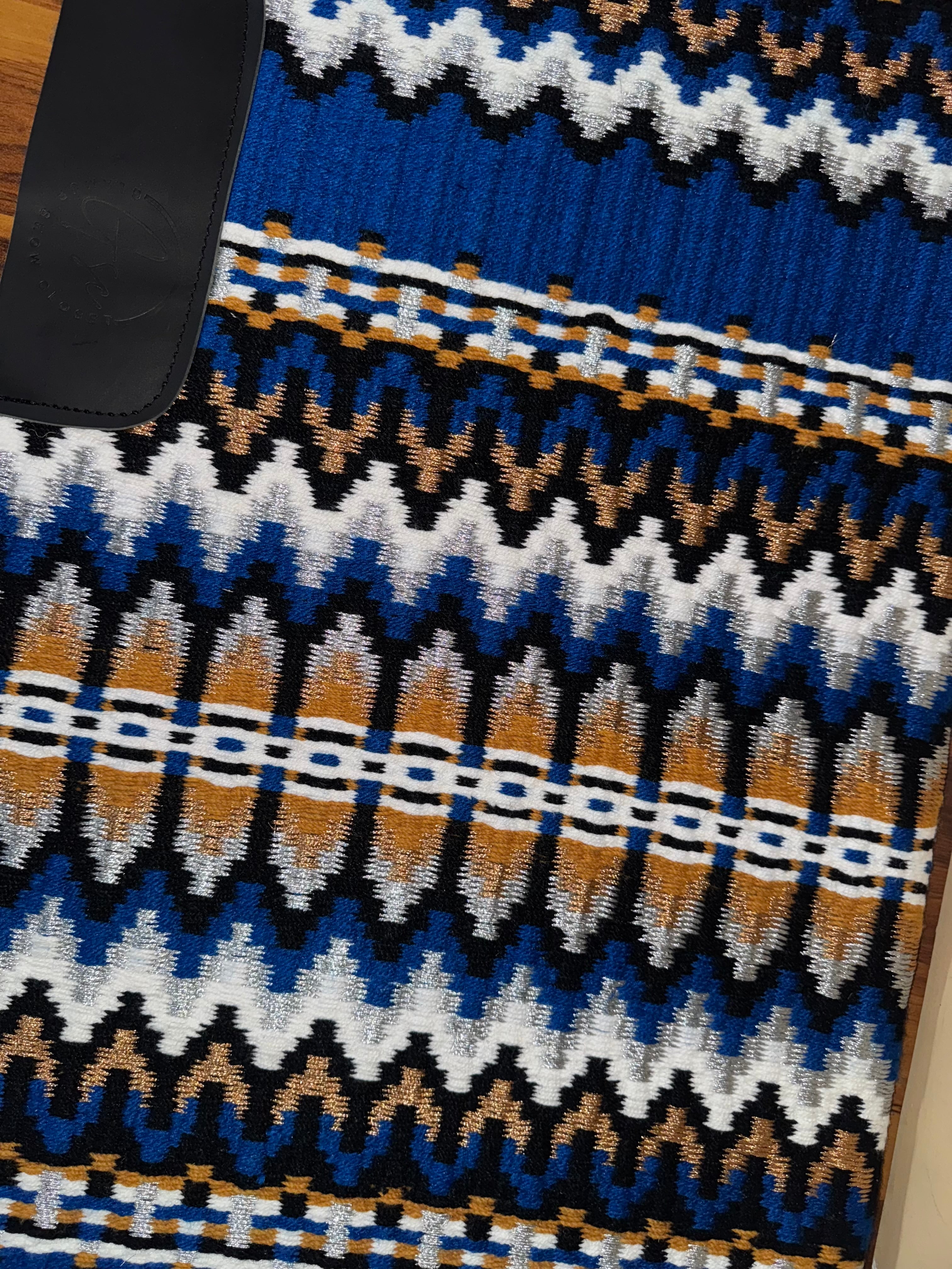 Royal blue matching set with pad vest and shirt