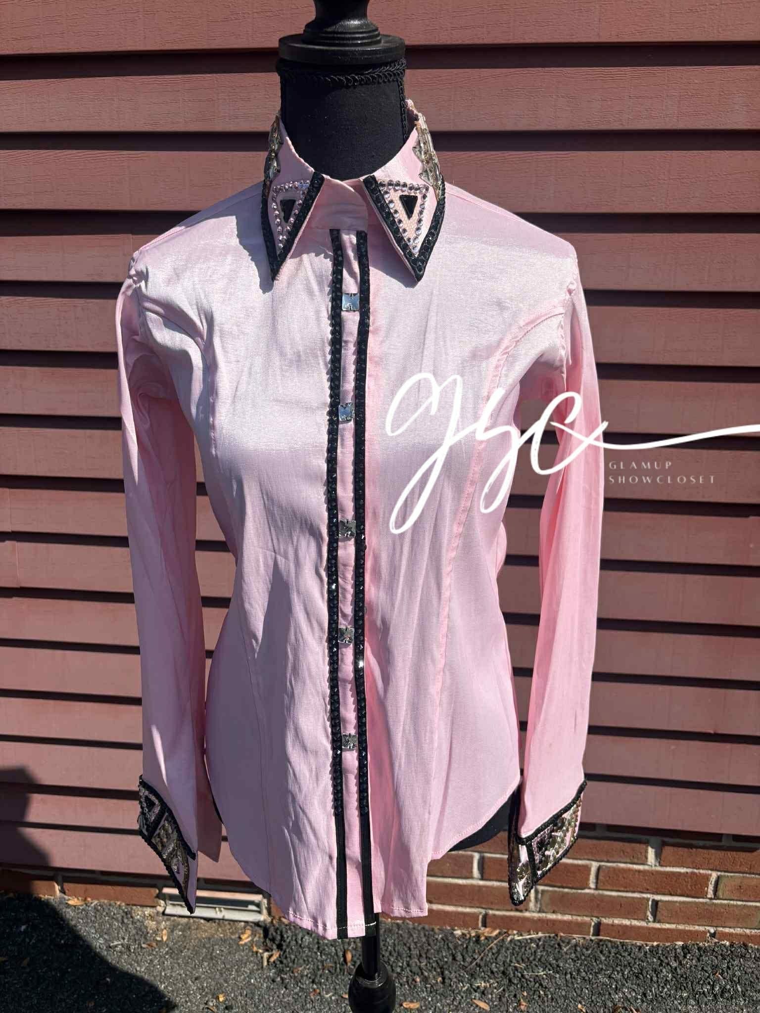 Light Pink All Day Shirt
NEW Glamup Showcloset Taffeta Show Shirt READY TO SHIP