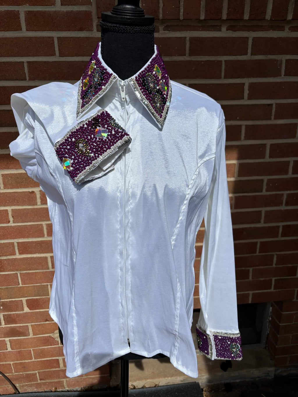 Taffeta Day Shirt White Colour Shade Colour