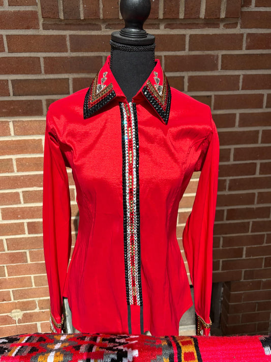 Taffeta Day Shirt Red